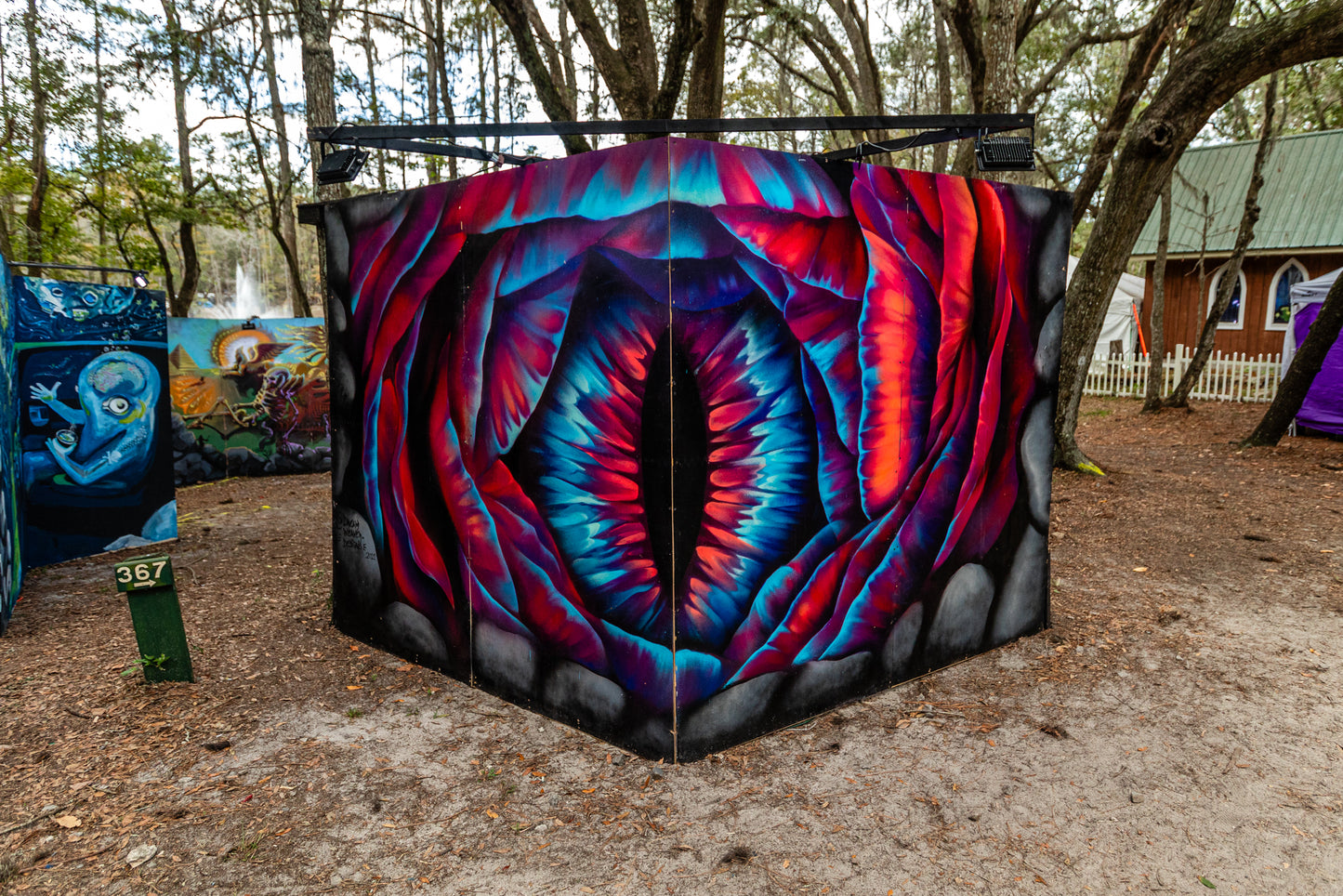 'Dragon Eye Portal'-2021-Dreamweaver | Mural Maze Paper Print image 1