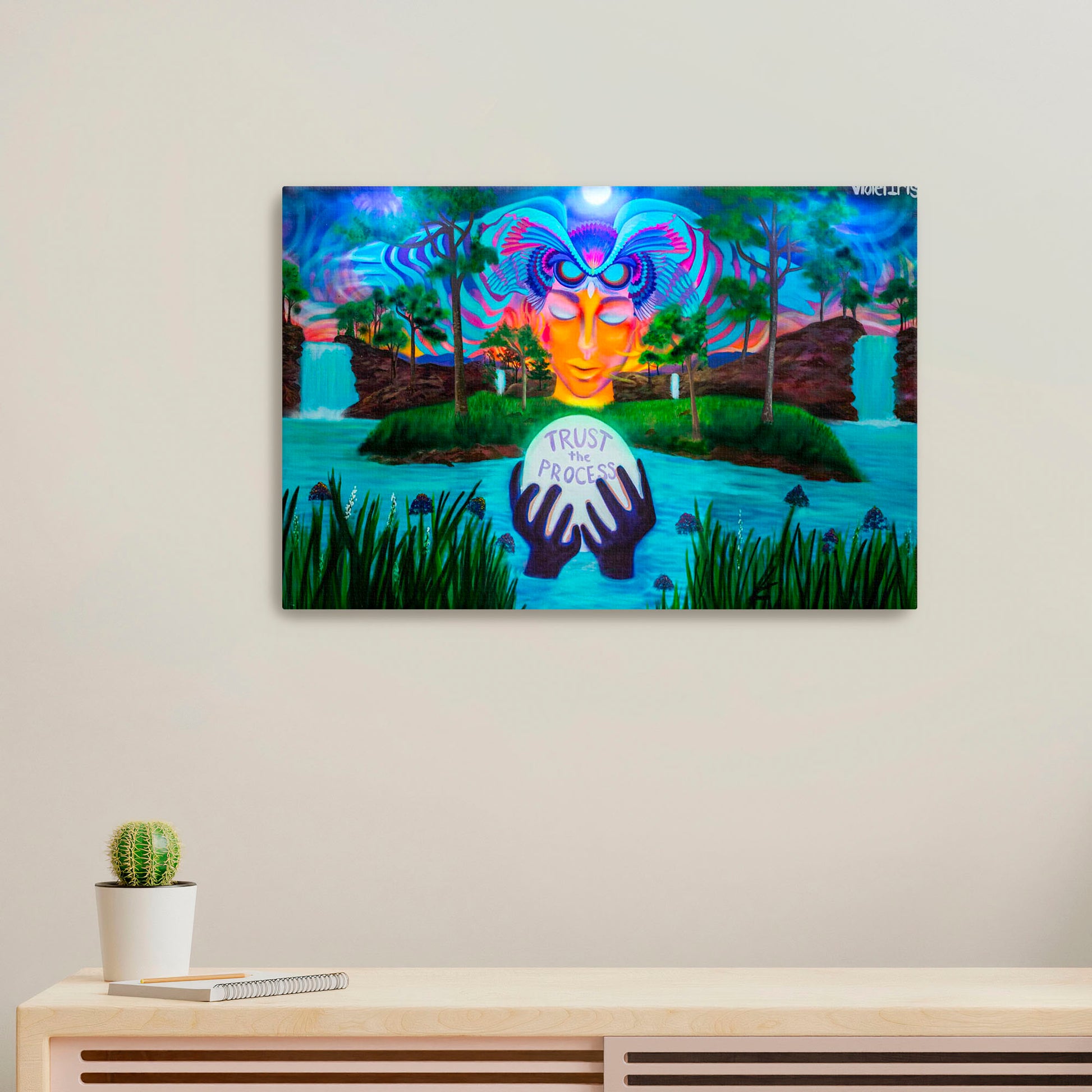 'Trust the Process'-VioletIris | Mural Maze Canvas Print image 0