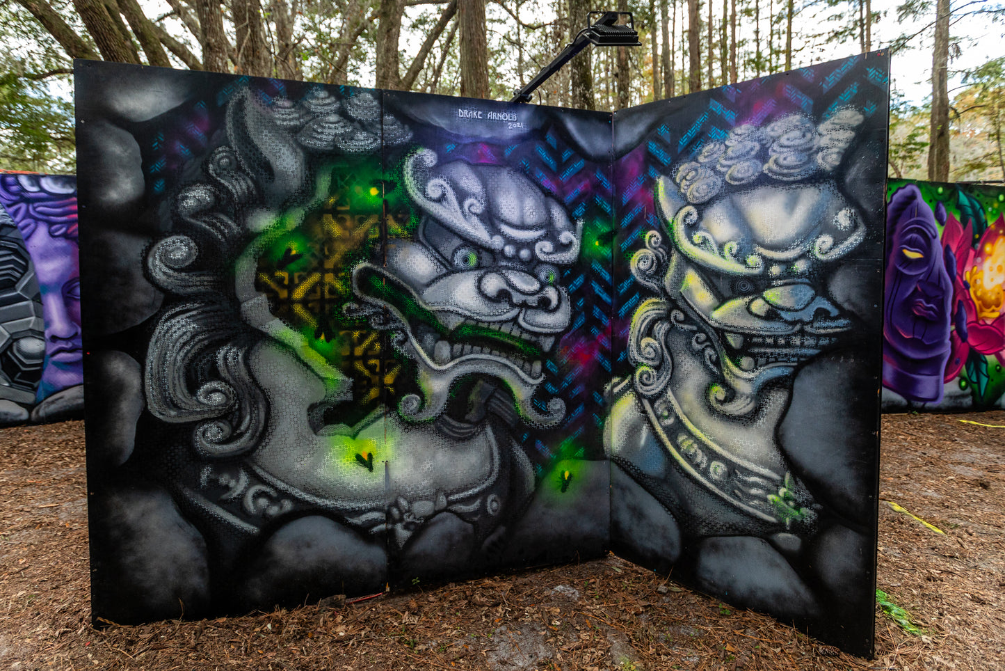 'Gargoyles'-|Drake Arnold-2021 | Mural Maze Paper Print image 1