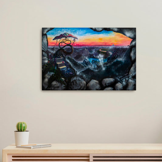 'Mushroom Eyeland'-Mysterylias-2019 | Mural Maze Canvas Print image 0