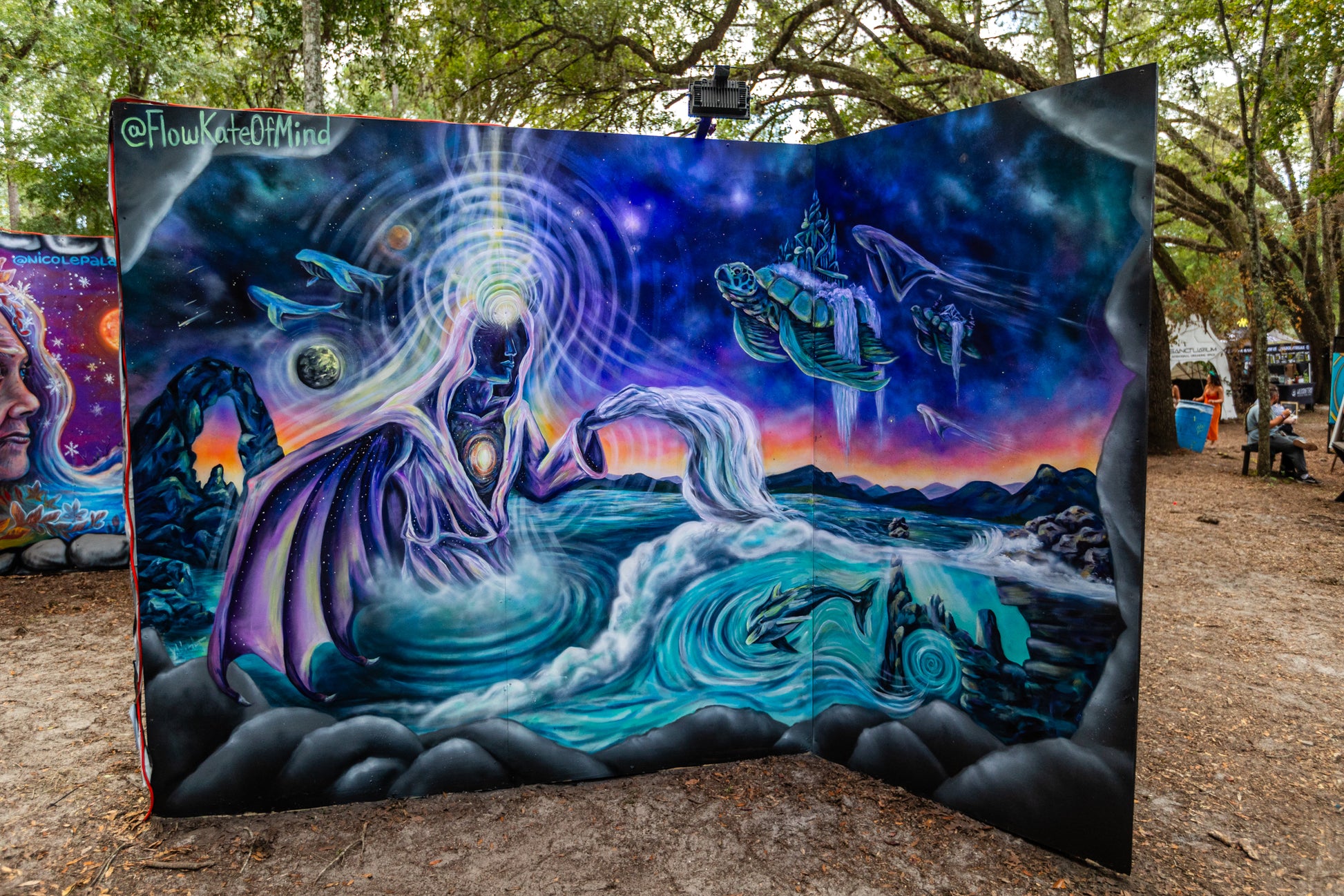 'Purple Water Goddess' - FlowKateofMind | Mural Maze Canvas Print image 2