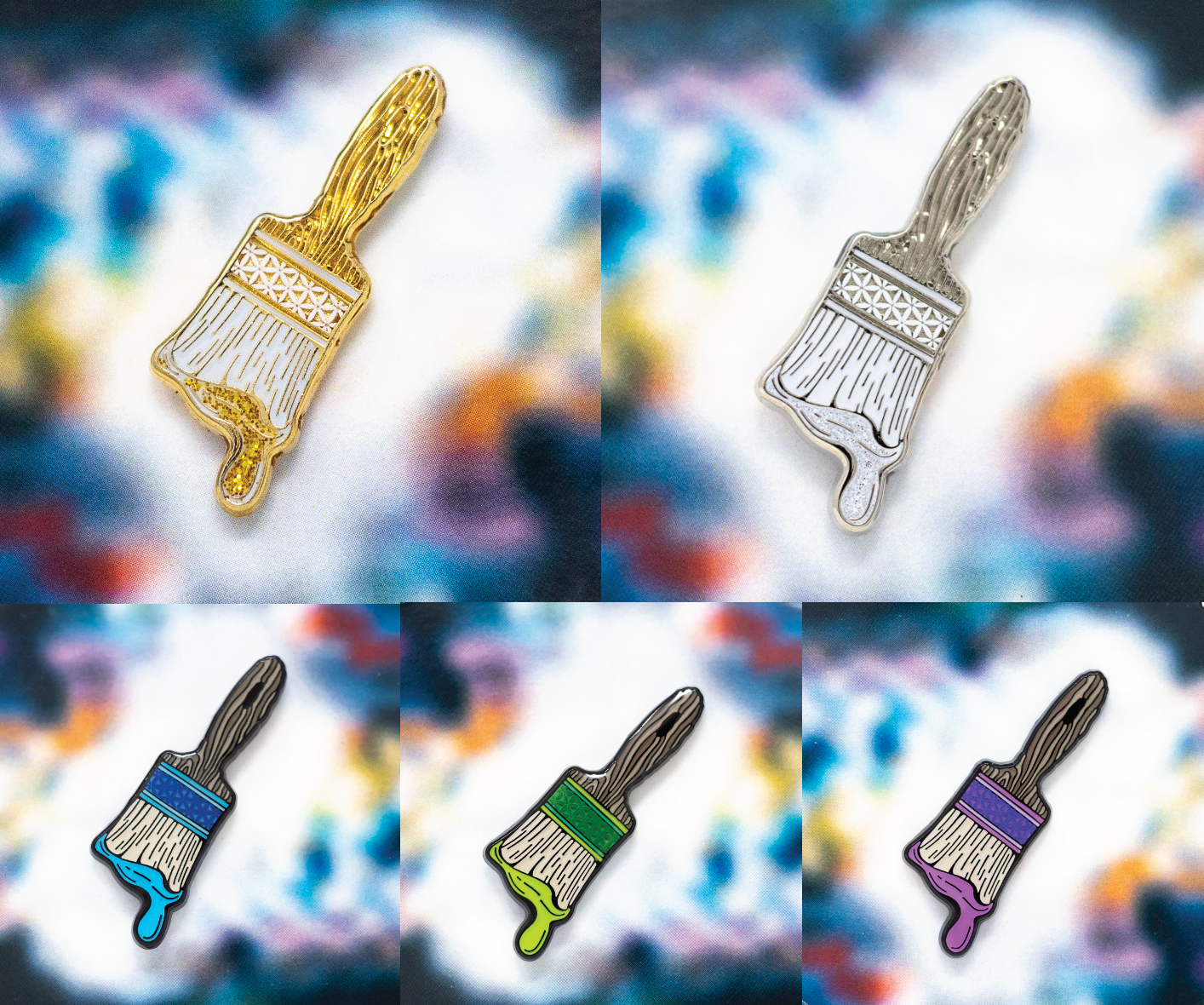 "AIS Badge Of Honor" Paintbrush Pin - Full Badge Set image