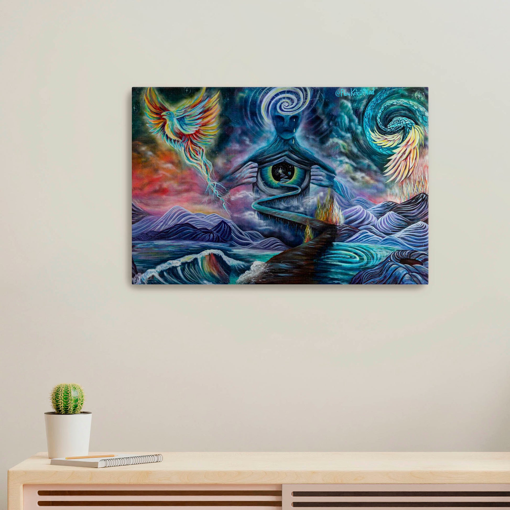 'Inner Eye'FlowKateofMind-2023|Mural Maze Canvas Print image 0