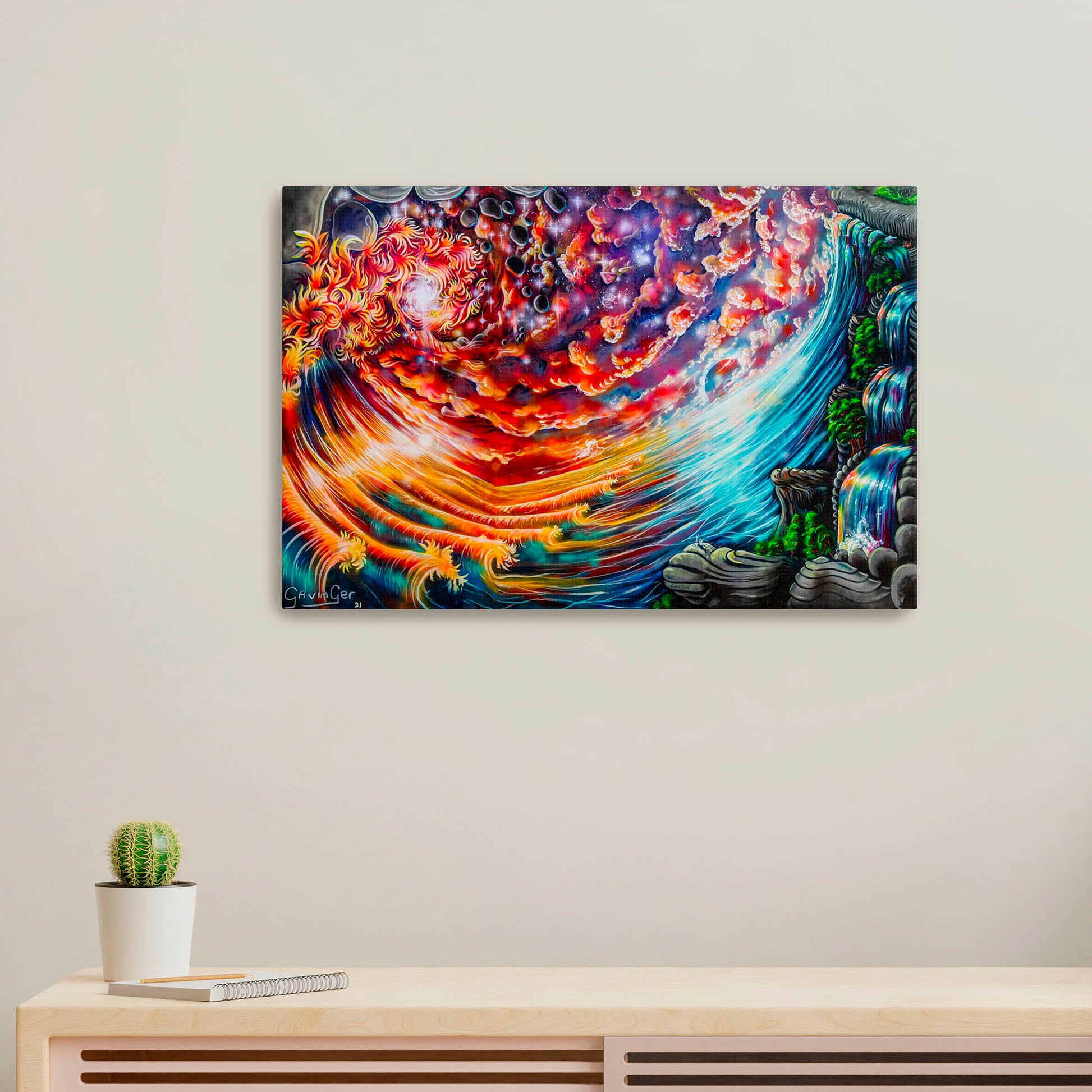 'Cloud Portal'-Gavinger-2021 | Mural Maze Canvas Print image 0