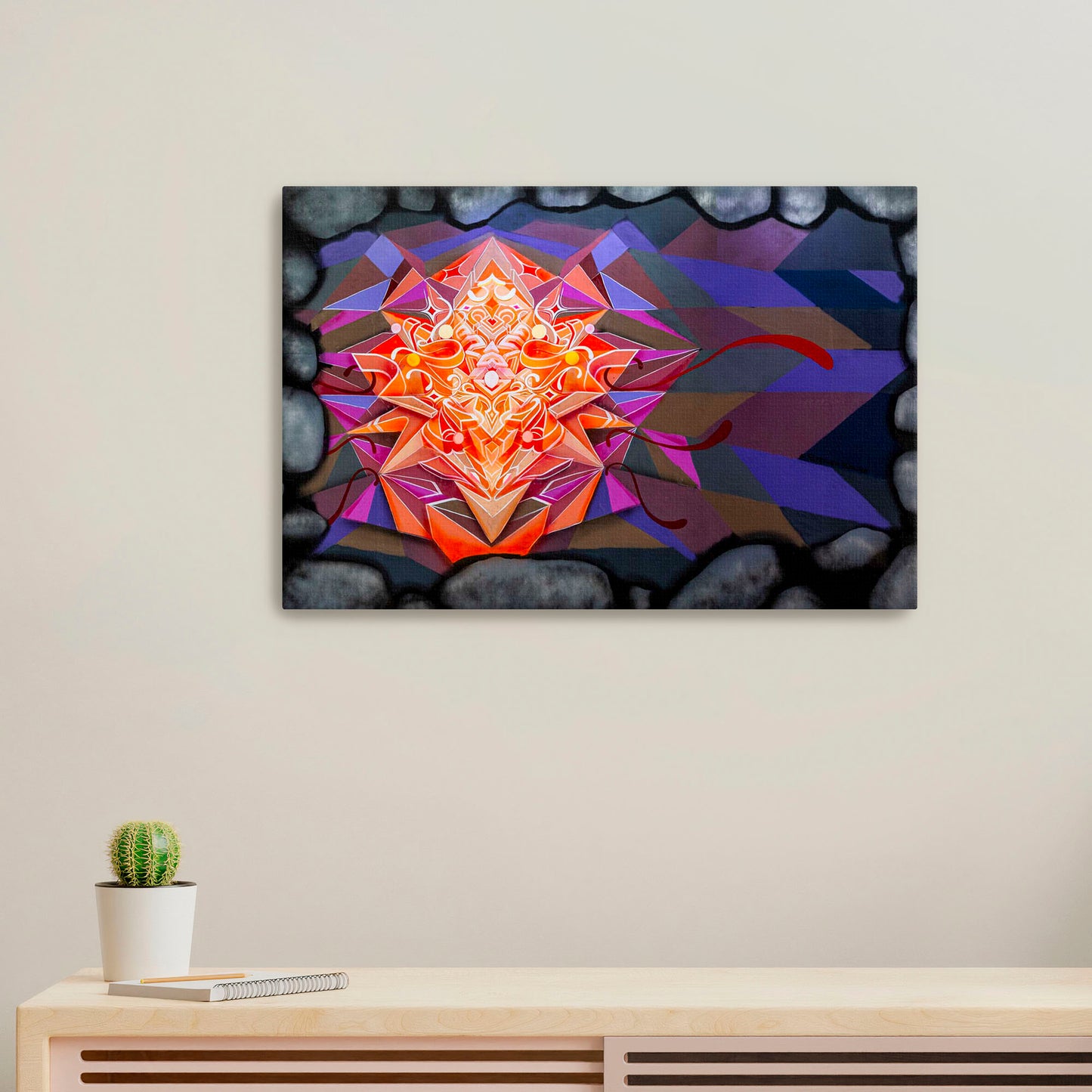 'Kruse Abstract' Stephen Kruse|Mural Maze Canvas Print image 0