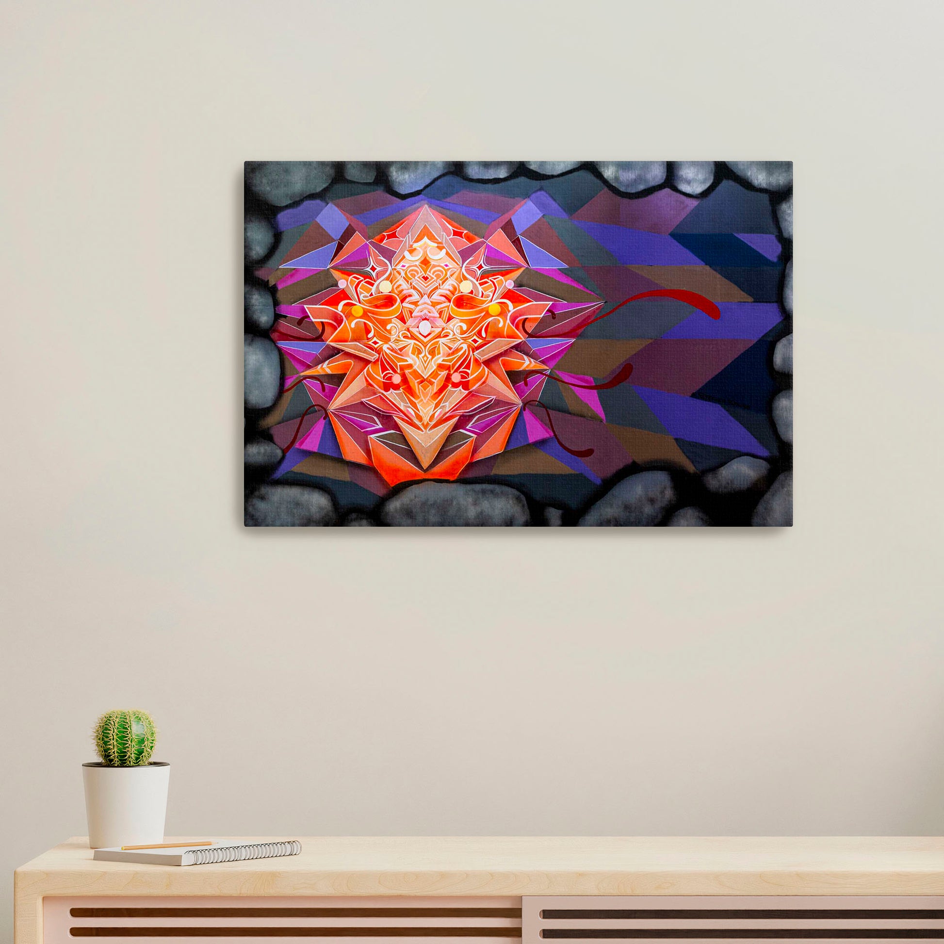 'Kruse Abstract' Stephen Kruse|Mural Maze Canvas Print image 0