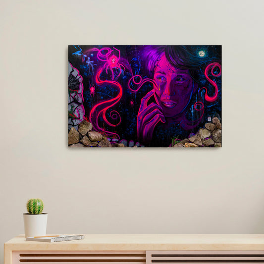 'Kaylee's Teardrop '-Linnea Ellyce-2023|Mural Maze Canvas Print image 0