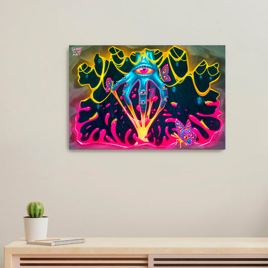 'Danger Goo'-SchottintheArt-2023|Mural Maze Canvas Print image 0