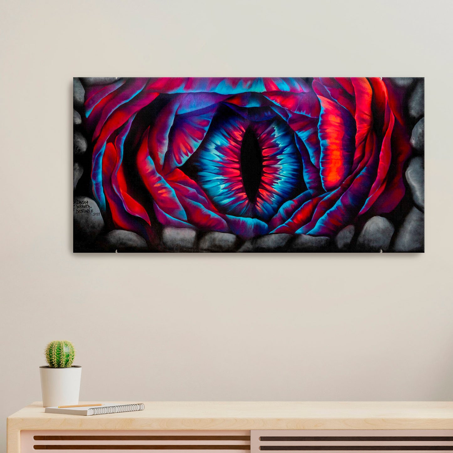 'Dragon Eye Portal'-Dreamweaver-2021|Mural Maze Canvas Print image 0