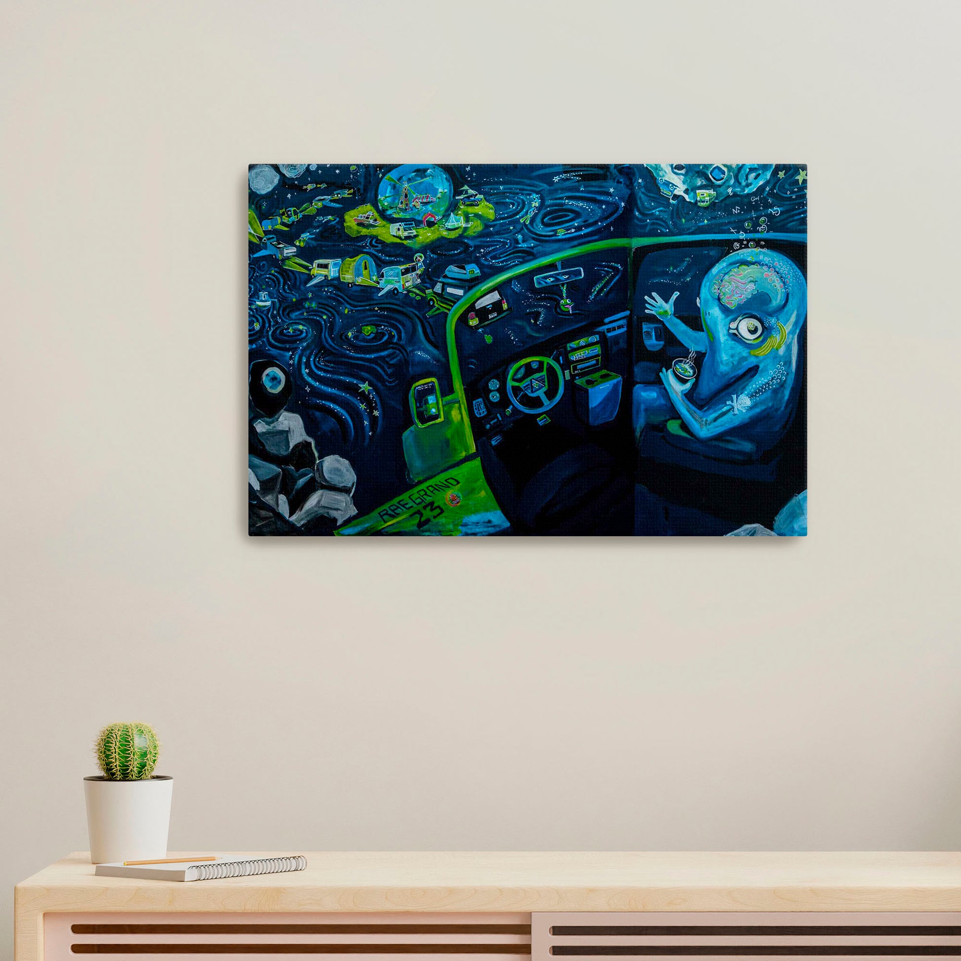 'Come For a Ride'-Rae Grand-2023|Mural Maze Canvas Print image 0