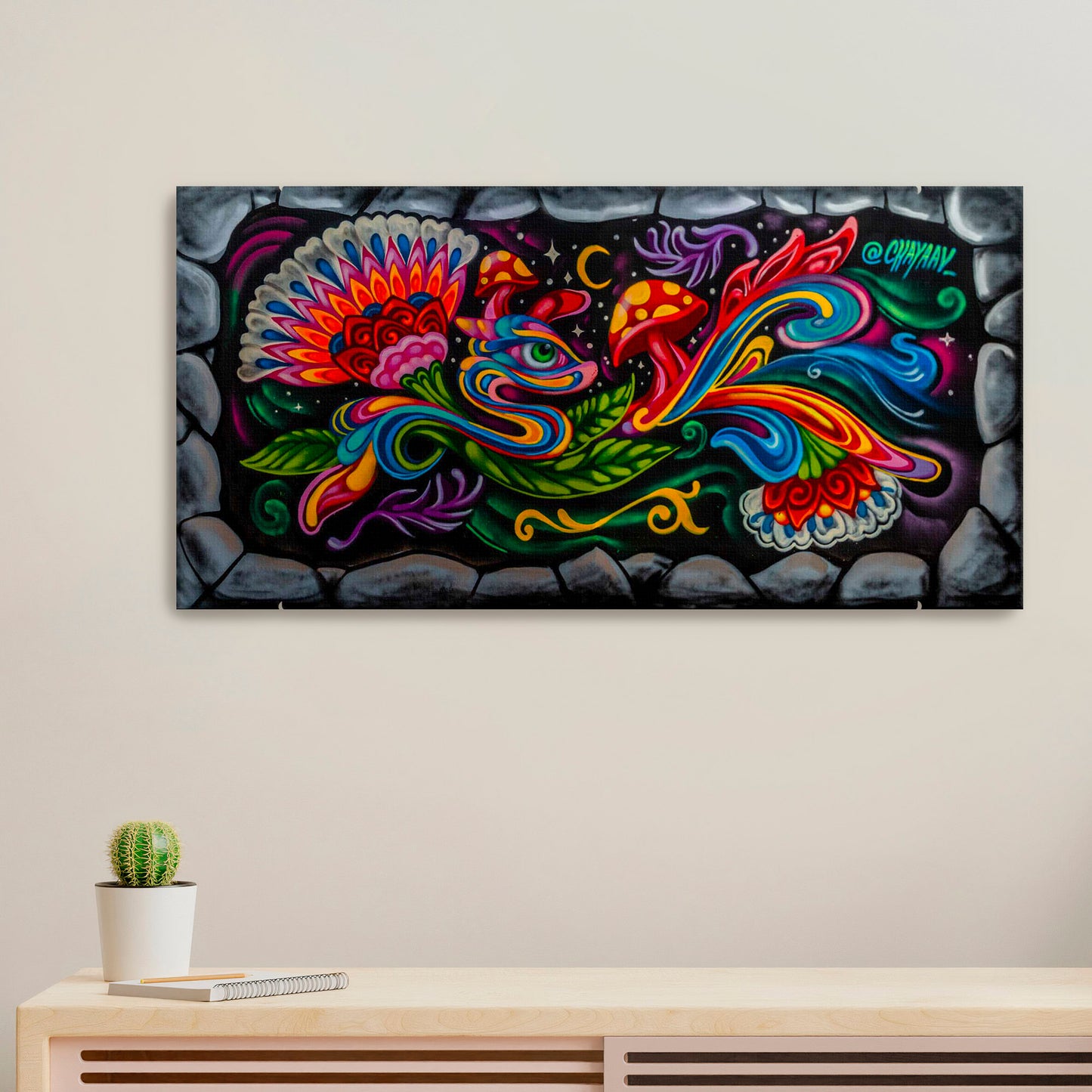 'Back to Flow'-ChayaAv-2022|Mural Maze Canvas Print image 0