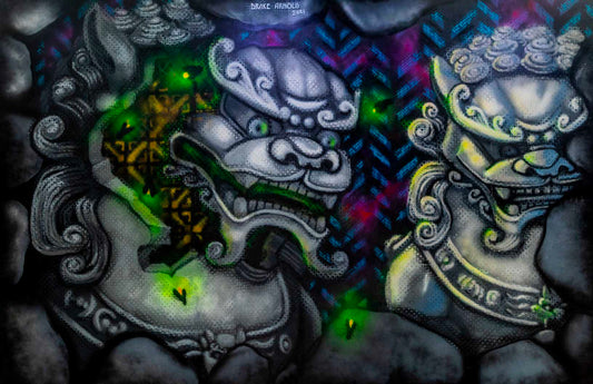 'Gargoyles'-|Drake Arnold-2021 | Mural Maze Paper Print image 0