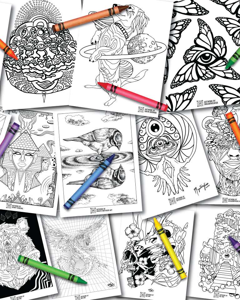 Mural Maze Coloring Book VOL. 1 image 1