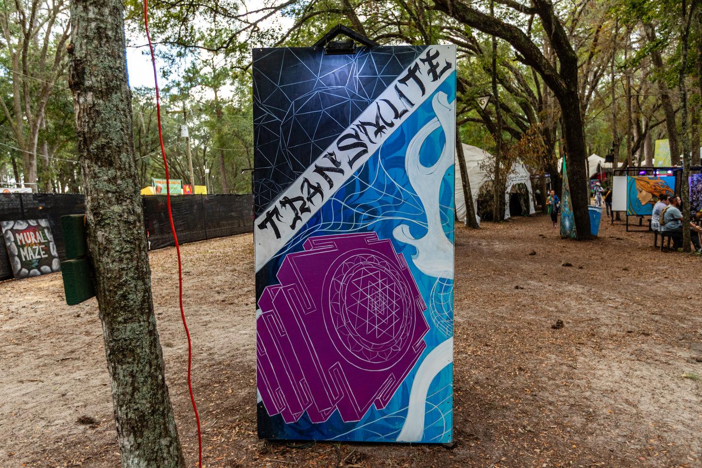 'Transmute Evolve Manifest' 2023- TELOS369 | Mural Maze Paper Print image 2