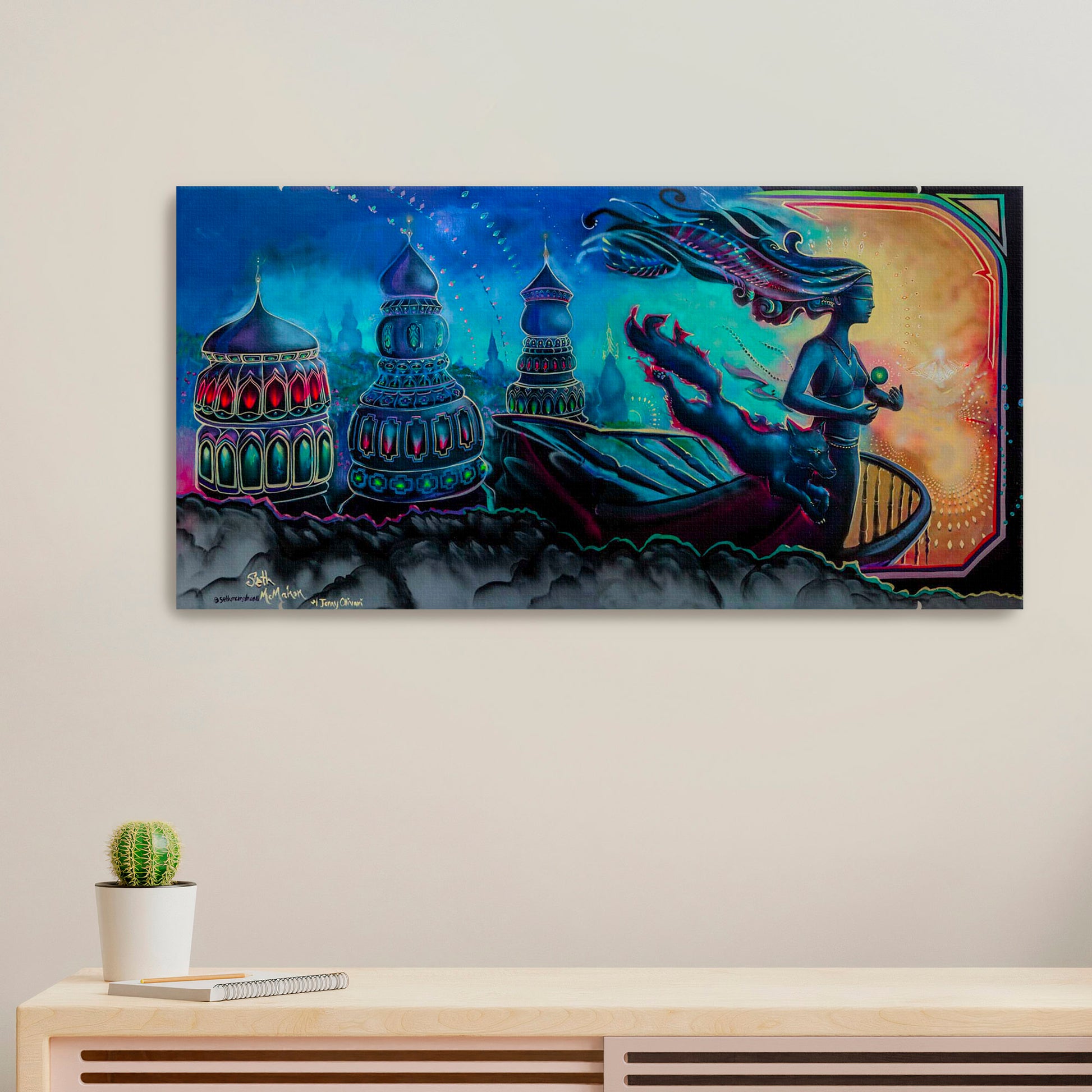 'DreamLand'-Seth McMahon-2022|Mural Maze Canvas Print image 0