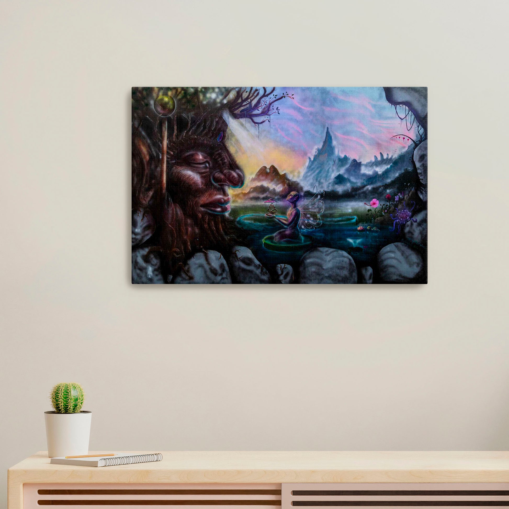 'Tree Manscape'-Mysterylias-2021|Mural Maze Canvas Print image 0