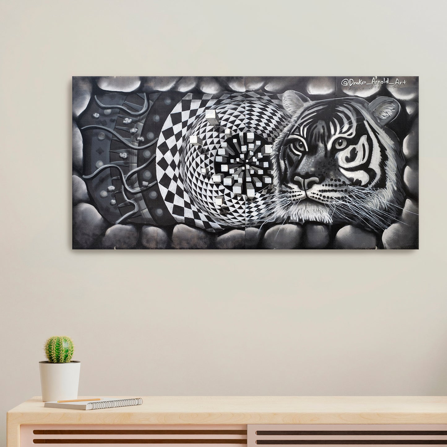 'Only Time Will Tell'-Drake Arnold-2019|Mural Maze Canvas Print image 0