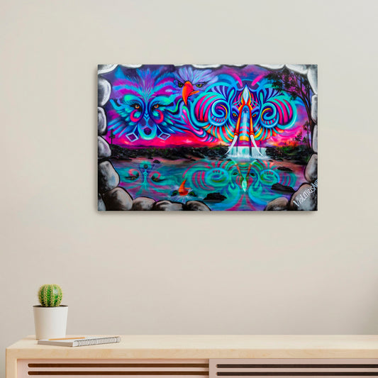 'Spirit Guides'-VioletIris-2022|Mural Maze Canvas Print image 0